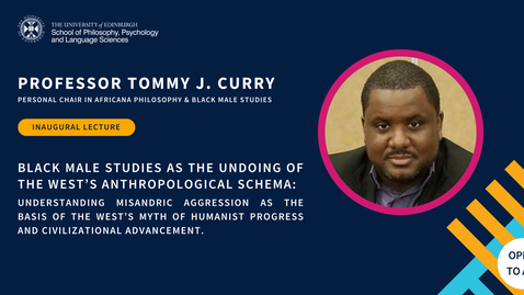 Thumbnail for Prof Tommy Curry - Black Male Studies as the undoing of the West’s Anthropological Schema