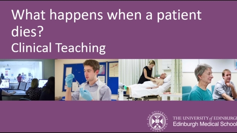Thumbnail for What happens when a patient dies?