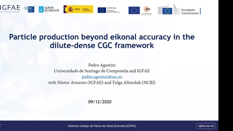 Thumbnail for entry REF2020: Pedro Augusto Agostini-  Particle production beyond eikonal accuracy in dilute-dense CGC framework