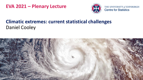 Thumbnail for Plenary Lecture II: Daniel Cooley