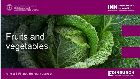 Thumbnail for Fruits and vegetables