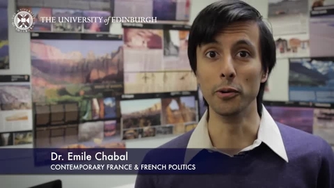 Thumbnail for entry Dr Emile Chabal -Contemporary France &amp; French Politics- Research in a Nutshell