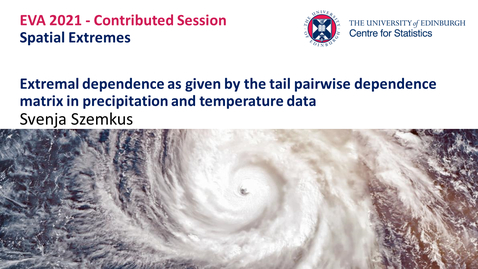 Thumbnail for Spatial Extremes: Svenja Szemkus