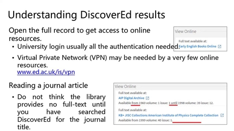 Thumbnail for entry How to access library resources digitally/in person