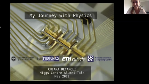 Thumbnail for Higgs Alumni Career Talk with Chiara Decaroli