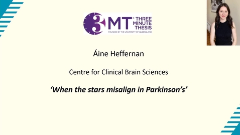 Thumbnail for 3MT Final 2024 - Áine Heffernan