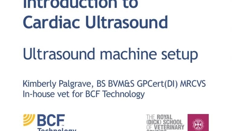 Thumbnail for entry Cardiac Ultrasound Video 3 - Ultrasound machine setup