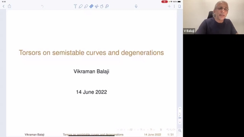 Thumbnail for entry Degeneration of G-Torsors and Bruhat-Tits Group Schemes - Vikraman Balaji