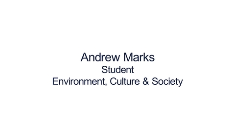 Thumbnail for entry Hear from our students: MSc Environment, Culture and Society