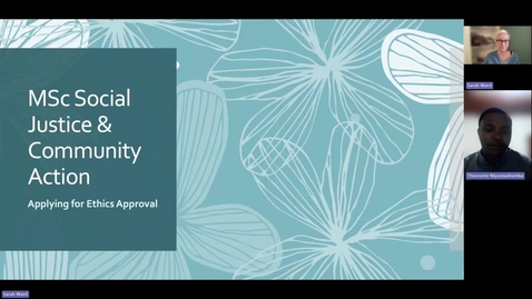 Thumbnail for Ethics presentation - principles underpinning the ethics application