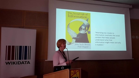Thumbnail for The social life of (Wikipedia) sources -  Heather Ford at Wikicite 2017