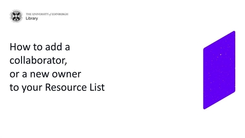Thumbnail for How to add a collaborator