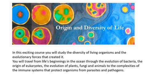Thumbnail for entry Biological Sciences - Origin and Diversity of Life 1 