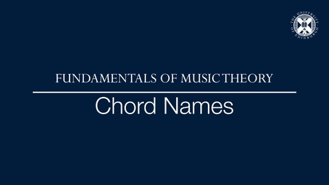 Thumbnail for entry Chord Names