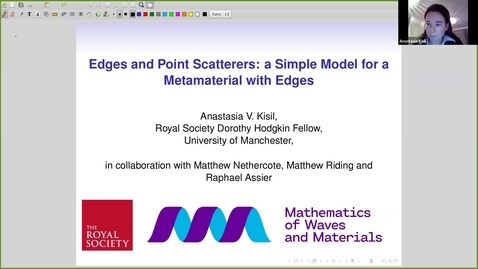Thumbnail for entry RCMM Wave scattering and Solid Mechanics - Anastasia Kisil, (The University of Manchester)