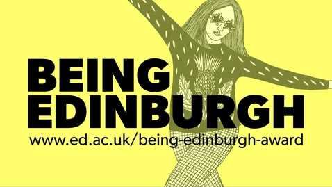 Thumbnail for entry Vote for Barbara, Nanshan or Tom! Who is Being Edinburgh 2020?