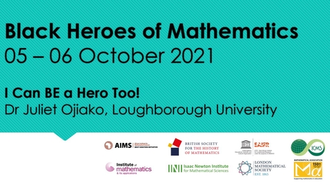 Thumbnail for BHoM: Dr Juliet Ojiako (Loughborough, University)