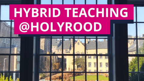 Thumbnail for entry Hybrid teaching mock classroom 2