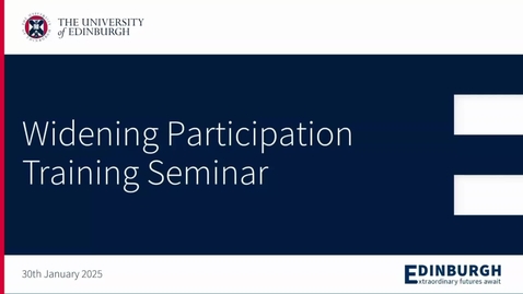 Thumbnail for WP training seminar 30 Jan 2025