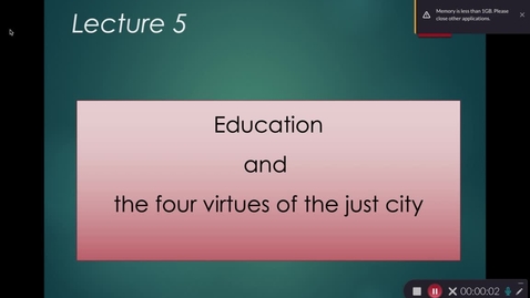 Thumbnail for Plato Lecture 5.1 new