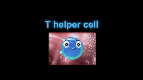 Thumbnail for Supercytes cartoon - T helper cell