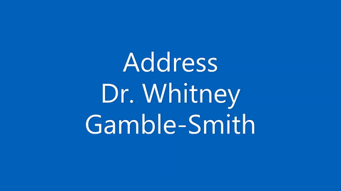 Thumbnail for entry Reformation 175 - Address - Whitney Gamble-Smith [Video]