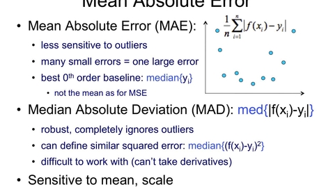 Thumbnail for entry Mean Absolute Error (MAE)