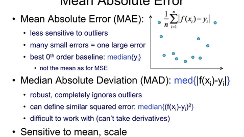 Thumbnail for Mean Absolute Error (MAE)
