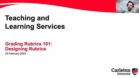 Thumbnail for entry Grading Rubrics 101