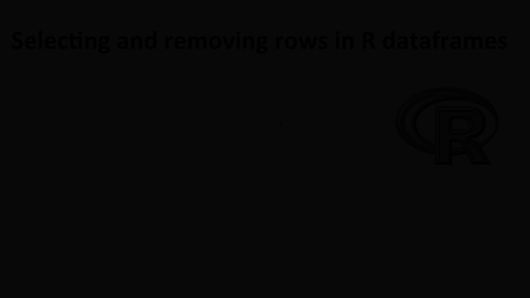 Thumbnail for 2015 RLABS INTRO DataTypes3 Practice SelectingAndRemovingRows
