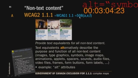 Thumbnail for 7a. Principals of WCAG 2 Time Code Burn