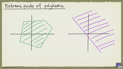 Thumbnail for entry 2 - Extreme points of polyhedra