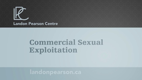 Thumbnail for Commercial Sexual Exploitation