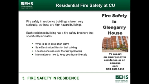 Thumbnail for Fire Safety In Residence