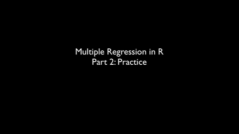 Thumbnail for 2015 RLABS MOD2 MultipleRegression Practice