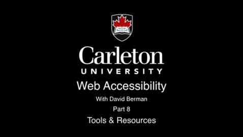 Thumbnail for 8. Tools and Resources