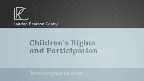 Thumbnail for entry Children's Rights and Participation