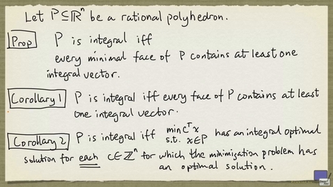 Thumbnail for entry 4 - Integral polyhedra