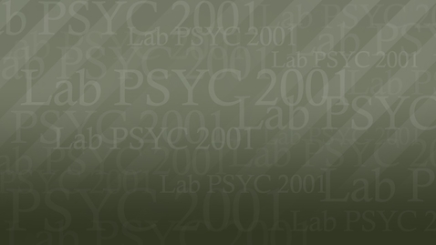 Thumbnail for entry PSYC2001 Brittany 01 MC 720P