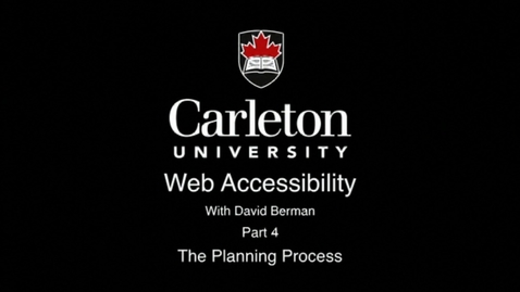 Thumbnail for 4. The Planning Process