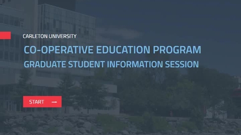Thumbnail for COOP Graduate Student Information Session 2025