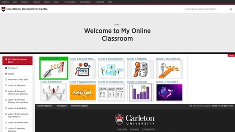 Thumbnail for Welcome to My Online Classroom - Lindsay Richardson