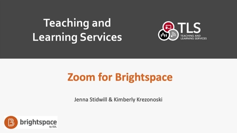 Thumbnail for Zoom for Brightspace