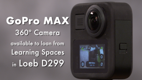 Thumbnail for How to Make 360º Photos &amp; Videos using the GoPro MAX