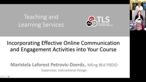 Thumbnail for Incorporating Effective and Engaging Online Activities into Your Course -  Workshop Recording (with ASL interpreters)