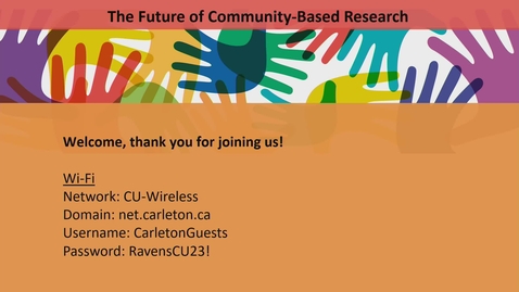 Thumbnail for Main Video Future of Community Based Research vMix  mix