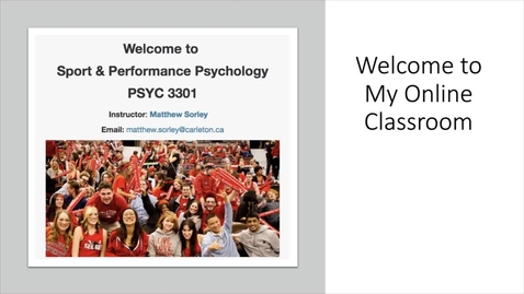 Thumbnail for Welcome to My Online Classroom - Matthew Sorley