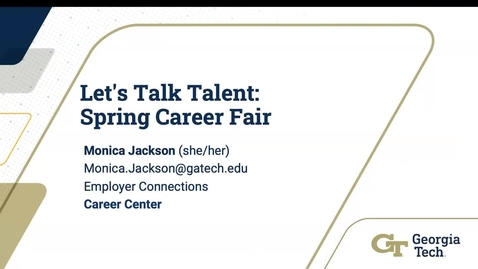 Thumbnail for entry Let's Talk Talent: Spring Career Fair @ Georgia Tech 