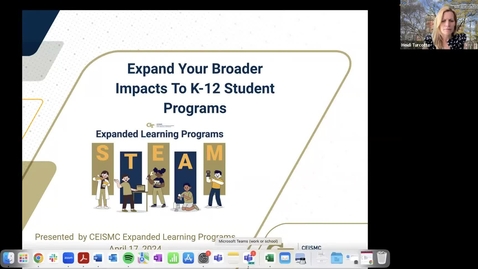 Thumbnail for CEISMC K-12 Lunch &amp; Learn: Expand Broader Impacts