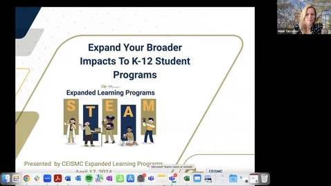 Thumbnail for entry CEISMC K-12 Lunch &amp; Learn: Expand Broader Impacts